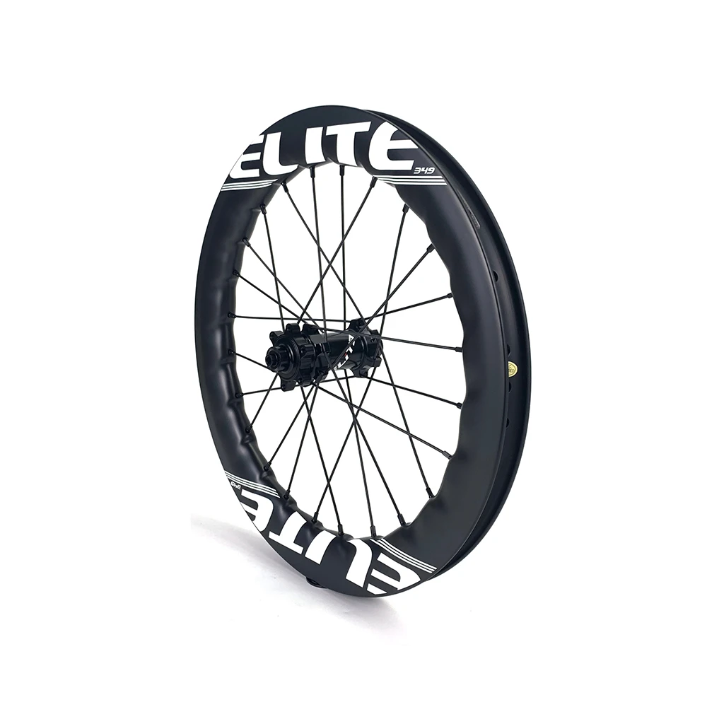 Günstig ELITEWHEELS 16 Zoll BMX Bike Carbon Räder RD07 6-bolzen Schloss Hub 349mm 40 Tiefe 25mm Breite Klammer Carbon Felgen Klapp Fahrrad