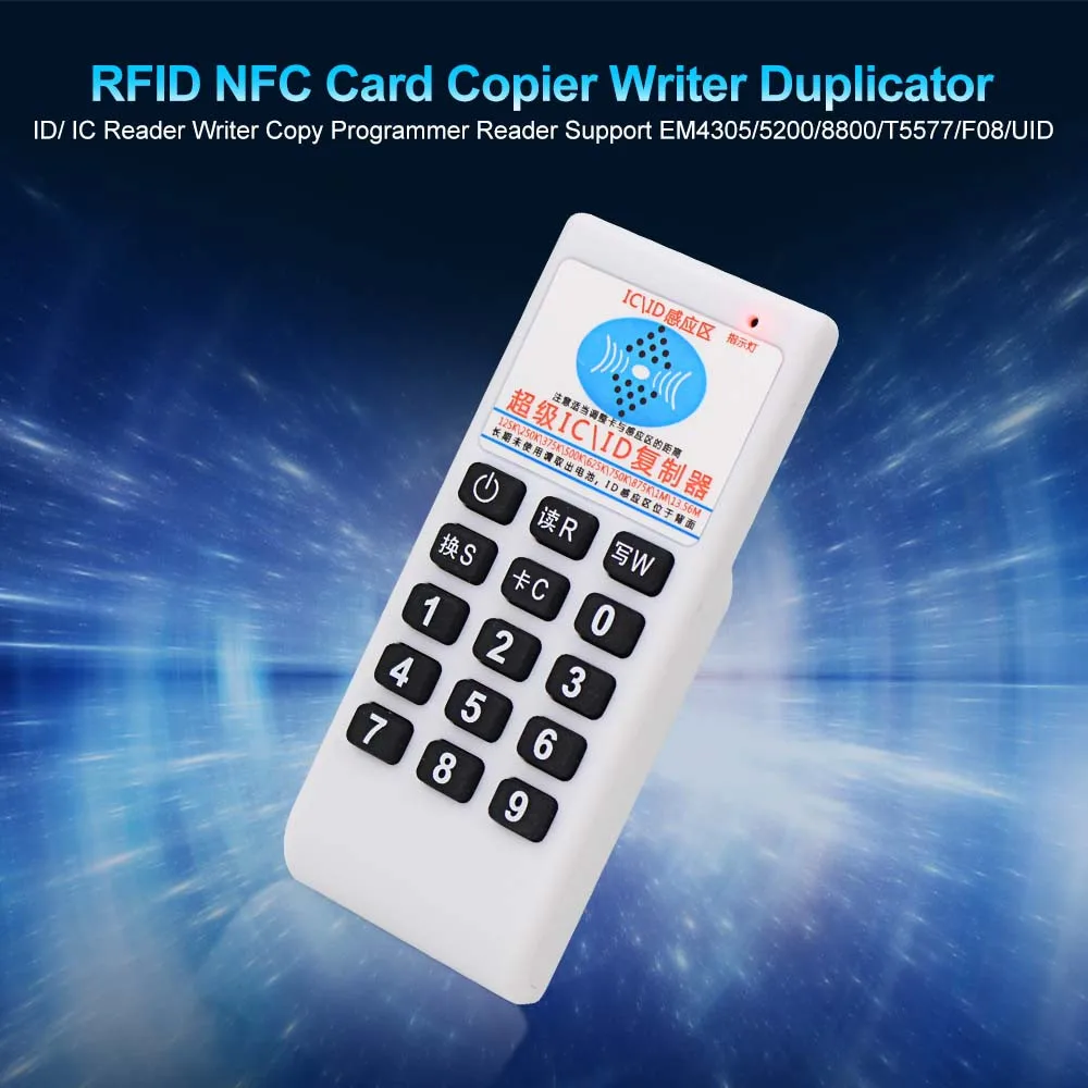Rfid-дубликатор NFC 13,56 МГц IC/ID Кардридер писатель Cloner 125 кГц программатор копир T5577 брелок перезаписываемый Универсальный идентификатор маркер-карты