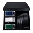 Ремень мужской DiBanGu, из натуральной кожи, с автоматической пряжкой, в подарочной коробке