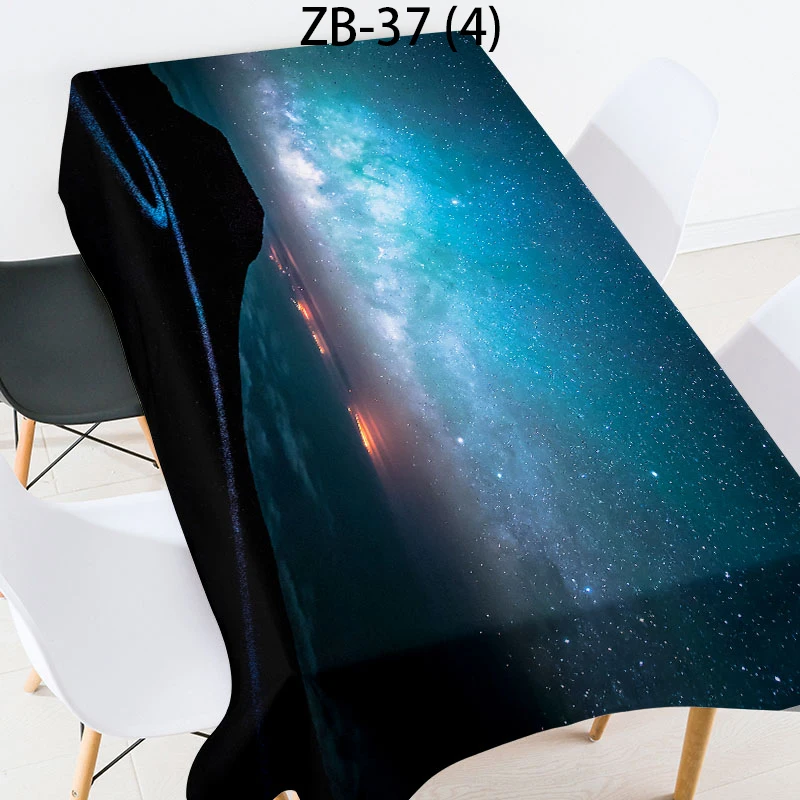 

Magical and Desirable Starry Sky Decoration Tablecloth Waterproof Oilproof Desk Carpet Living RoomTea Hotel Table Cover Coffee