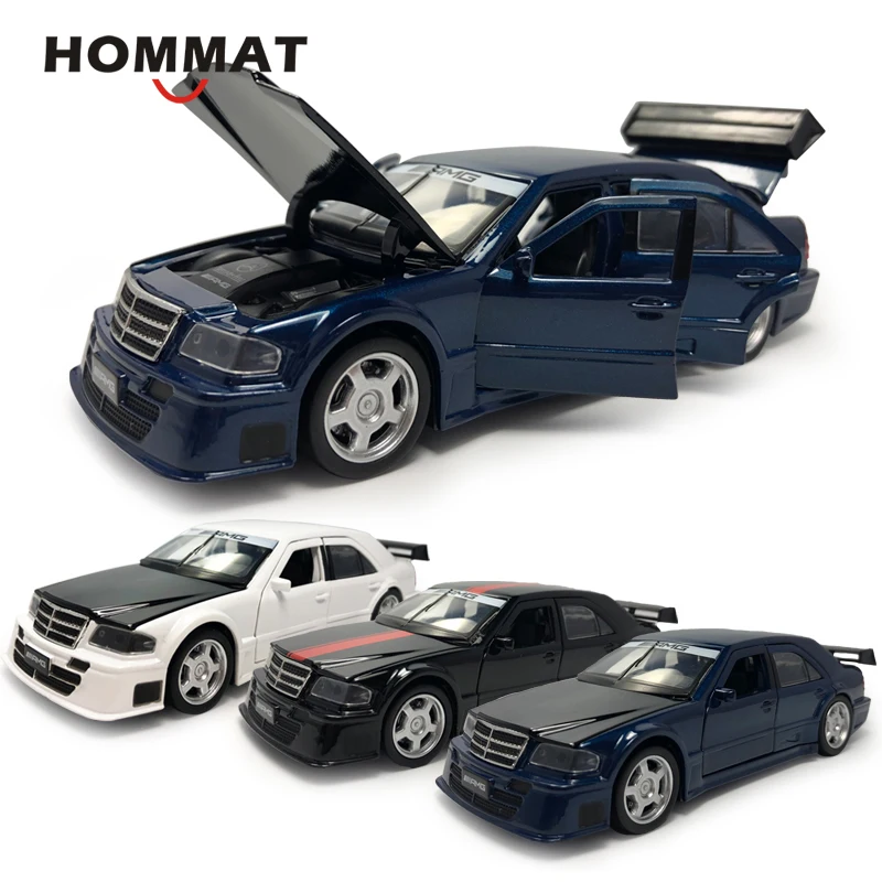 HOMMAT 1:32 Mercedes C-class AMG черная модель автомобиля литая под давлением игрушка подарок