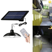 ip65 waterproof single head solar pendant light outdoor indoor solar lamp with cable suitable for courtyard garden indoor etc
