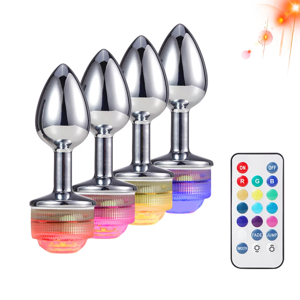 Анальная пробка EXVOID со светодиодный подсветильник кой массажер простаты