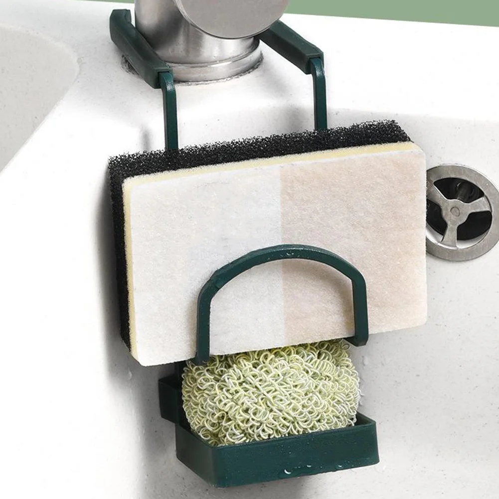 

Kitchen Sink Sponges Holder No Drilling Sink Sponges Drain Drying Rack Storage Holder Sink Shelf Kitchen Accessories Storage