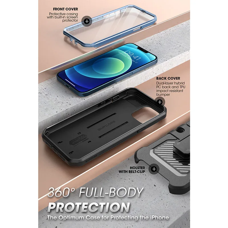 SUPCASE для iPhone 13 Pro Max чехол 6 7 дюйма (2021) UB полноразмерный прочный Чехол со встроенной