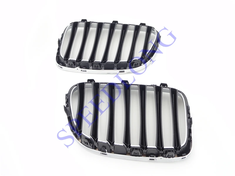 2 шт./пара Передняя верхняя бленда kindey хромированный гриль для BMW X1 серии E84 2010