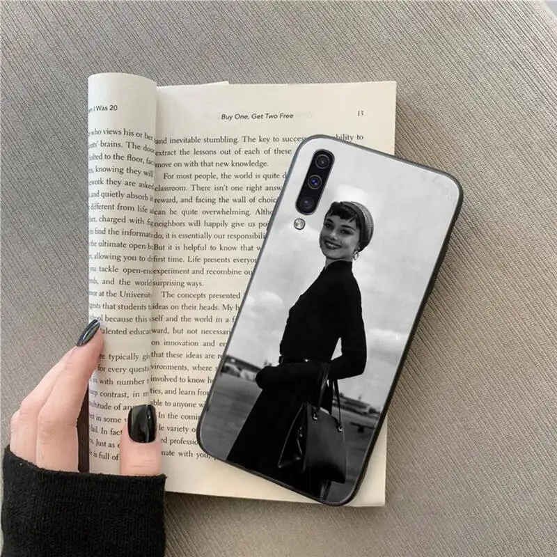 

American famous actors audrey hepburn Phone Case For Samsung galaxy A S note 10 7 8 9 20 30 31 40 50 51 70 71 21 s ultra plus