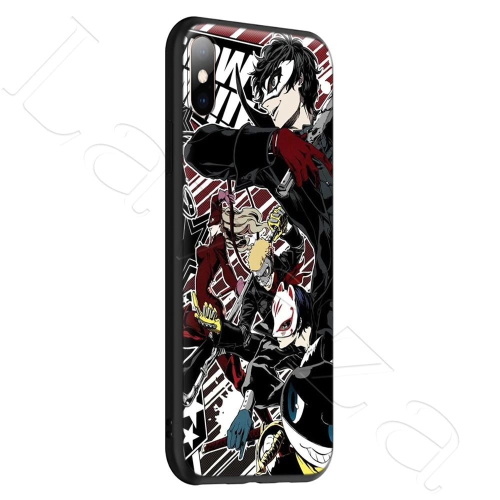 Силиконовый мягкий чехол Lavaza Persona 5 P5 для iPhone 12 Mini 11 Pro XS Max XR X 8 7 6 6S Plus 5S SE | Мобильные