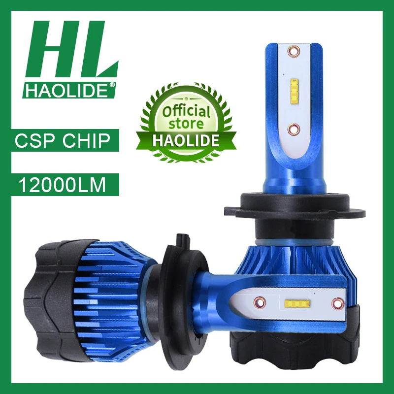 /HL светодиодный фары для автомобилей H1 H4 H7 H8 H9 H11 птф 9005 HB3 9006 HB4 12000LM 6500K 4300K лампы