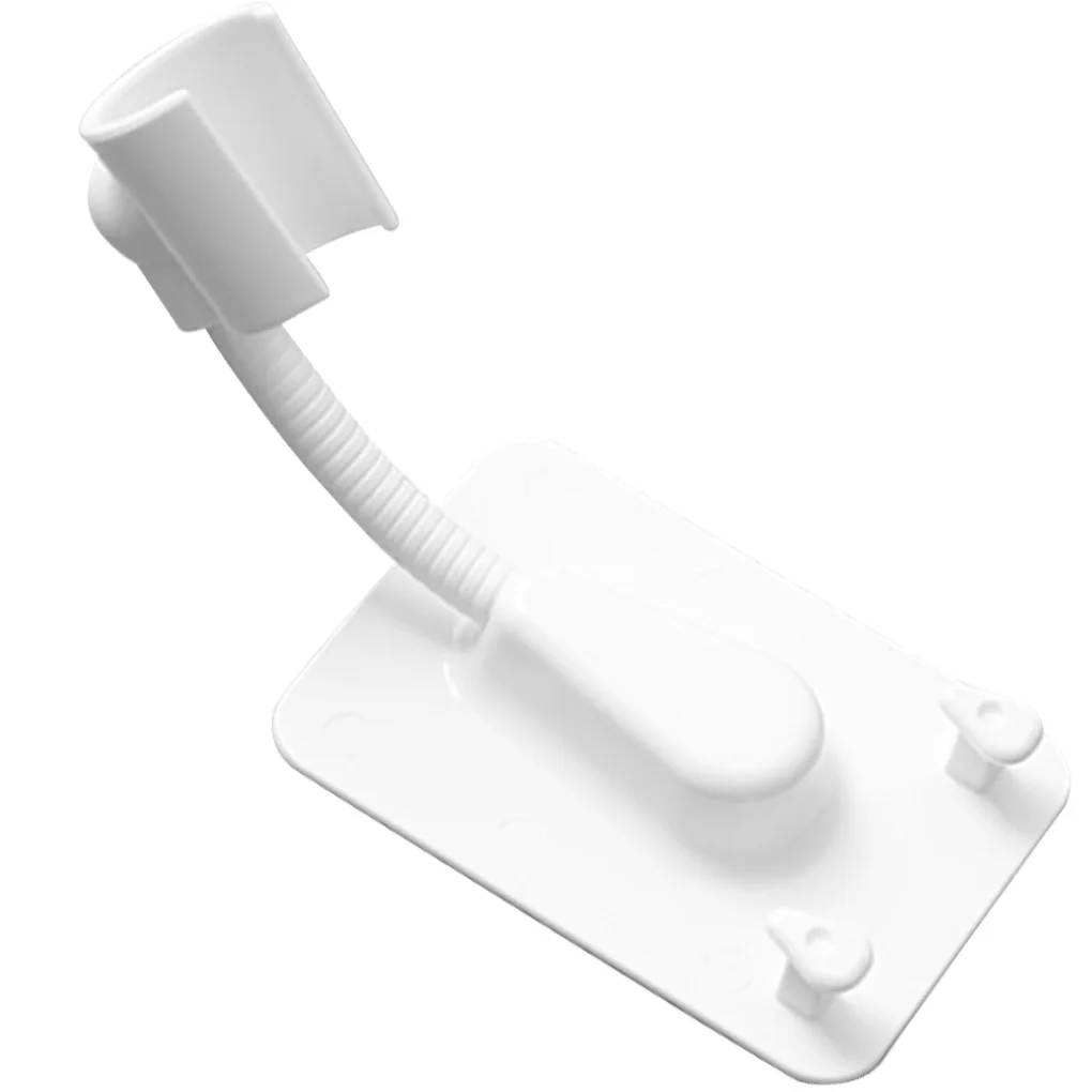 

Self-Adhesive Shower Head Bracket Adjustable Handheld Showerhead Holder Wall Mount 2 Hooks Stand