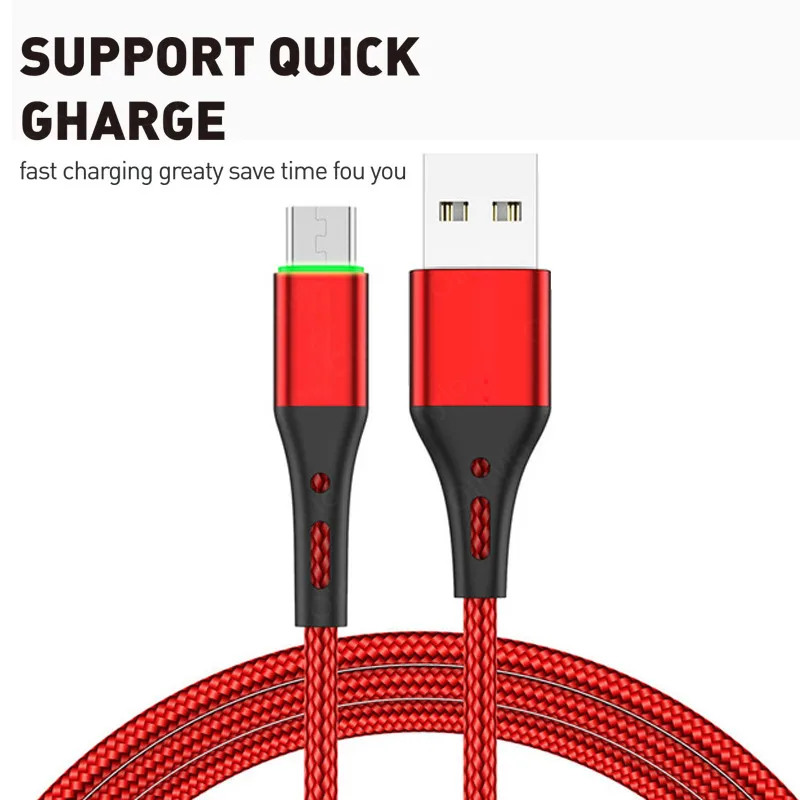 3a micro usb cables fast charging datas 0 5 3m for xiaomi redmi 4x huawei accessories for mobile phones microusb charger cable free global shipping