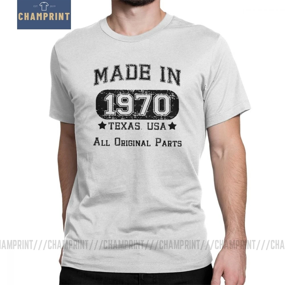Мужские футболки на день рождения сделанные в 1970 году Техас США все оригинальные