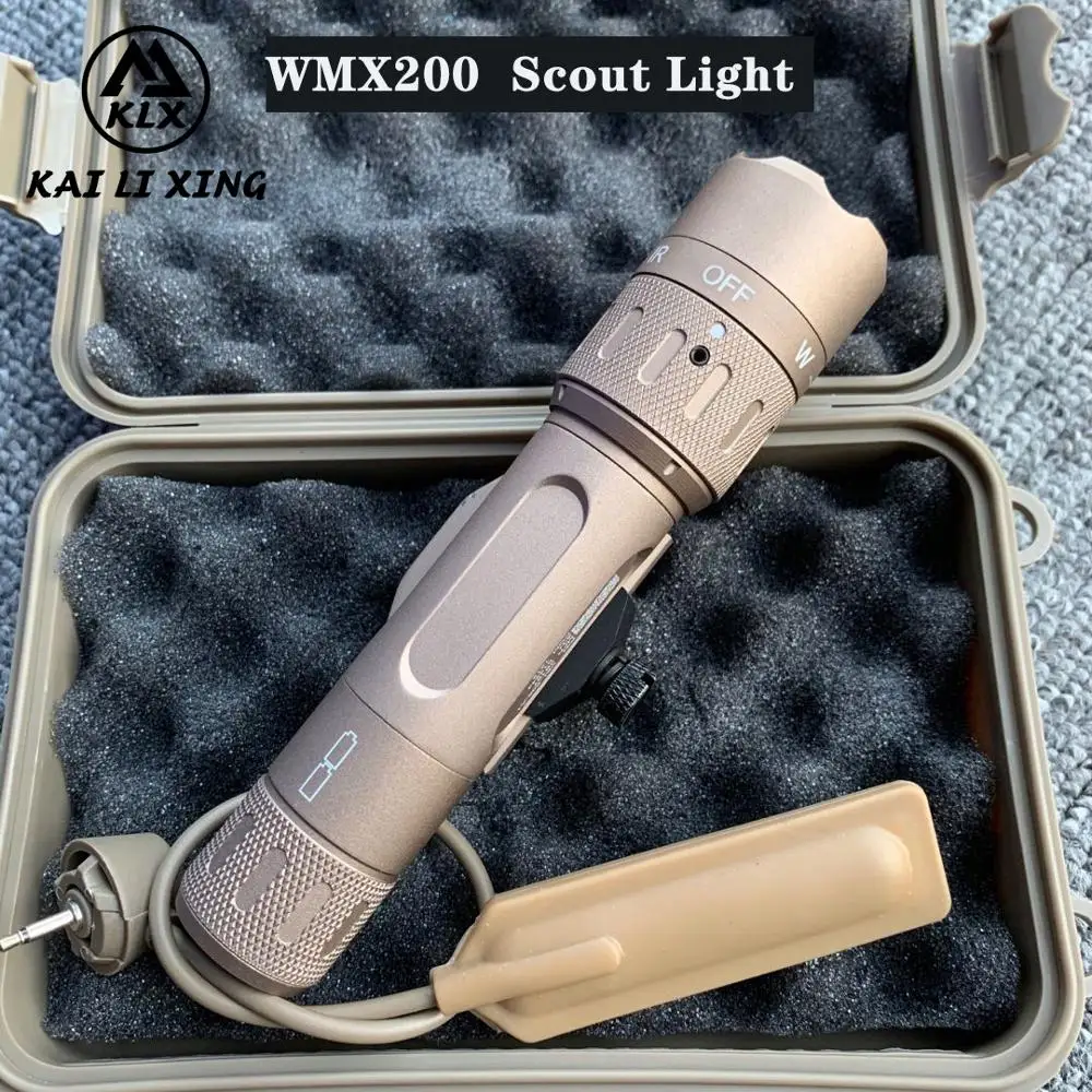 Фонарь WMX200 Тактический стробоскопический/Инфракрасный/Белый двойной
