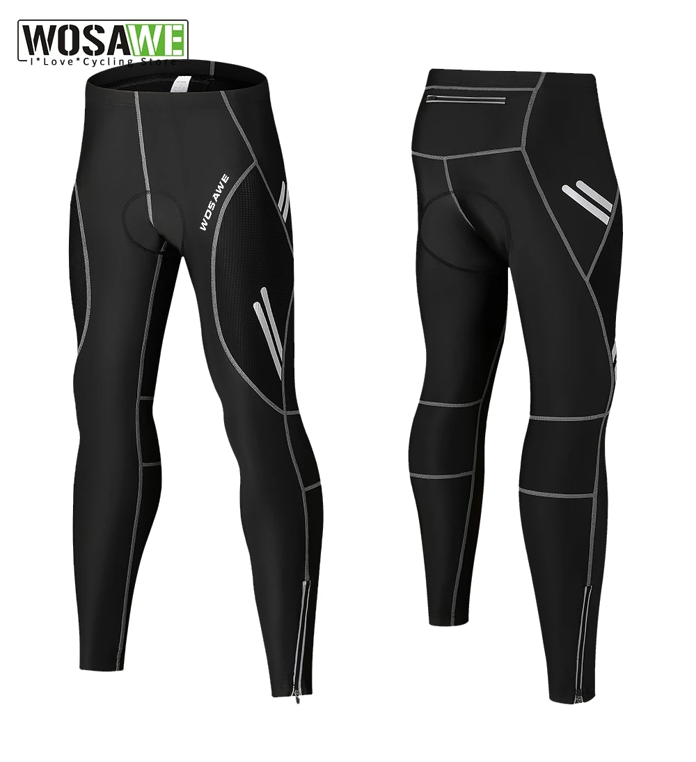 

WOSAWE Spring Summer Cycling Pants With 5D Gel Pad Cycling Tights MTB Bike Bib Pants Downhill Bicycle Pants Cycling Trousers