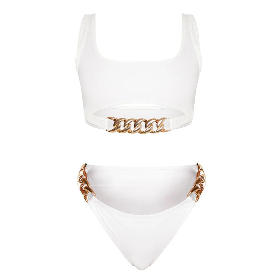 

High bikini white swimsuit summer beachwear women's bathing suit Brazilian swimsuit swimming suit for women's bikinis