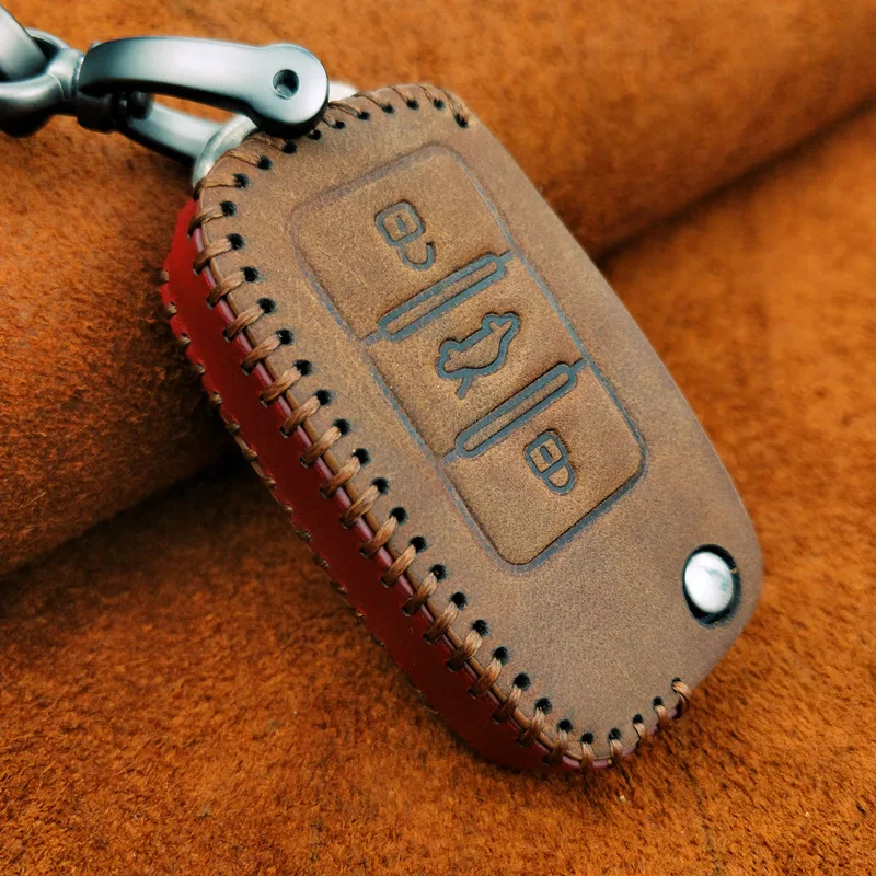 Чехол для автомобильного ключа из натуральной кожи чехол с дистанционным