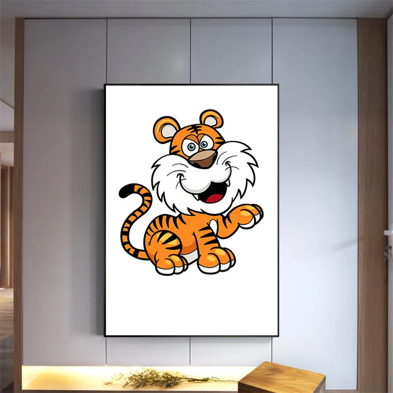 Аниме постеры в скандинавском стиле Мультяшные животные обезьяна краб лягушка