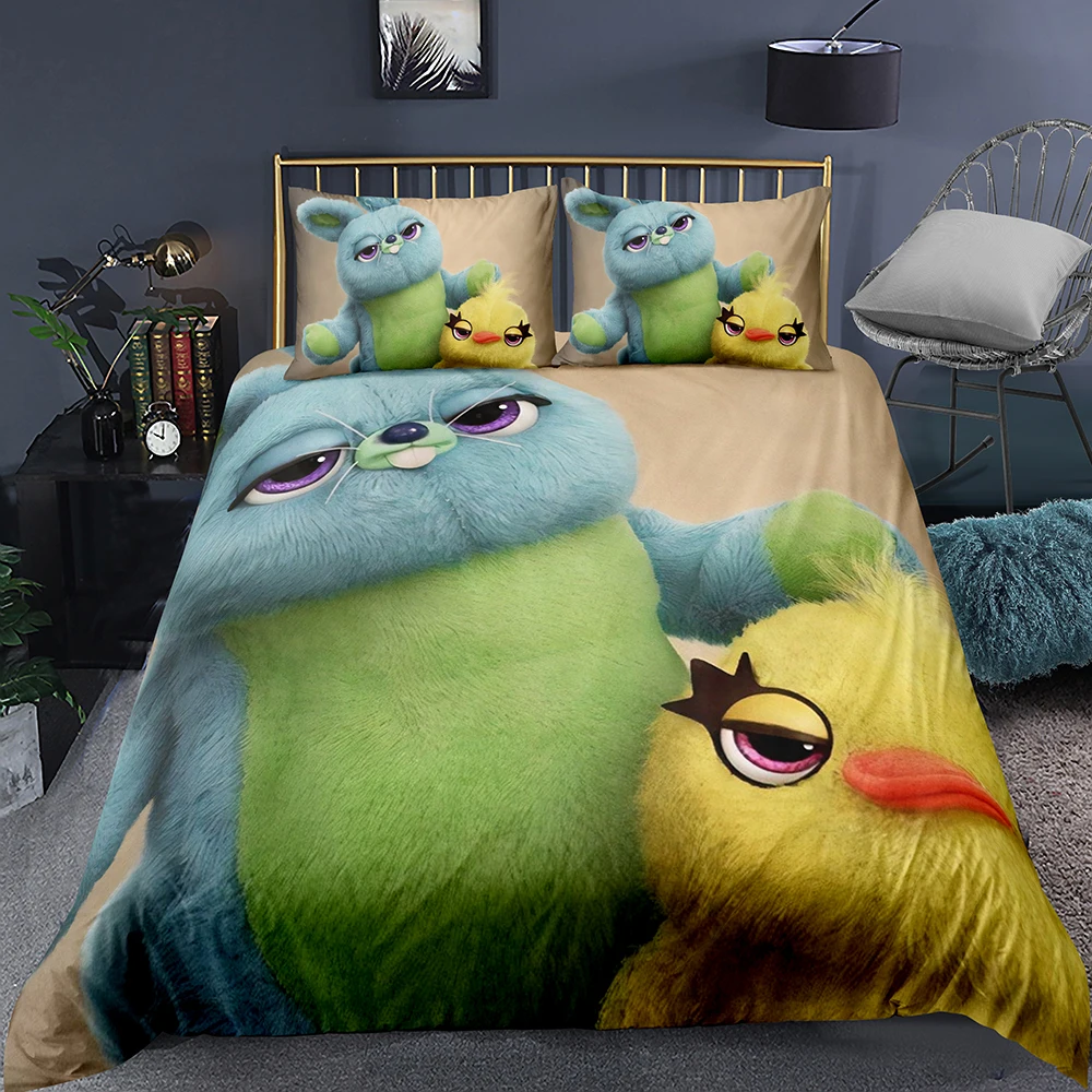 

Disney Toy Story Sherif Woody Buzz Lightyear Bedding Set Quilt Duvet Covers PillowCase Kids Bedroom Decora Boys Bed Single Queen