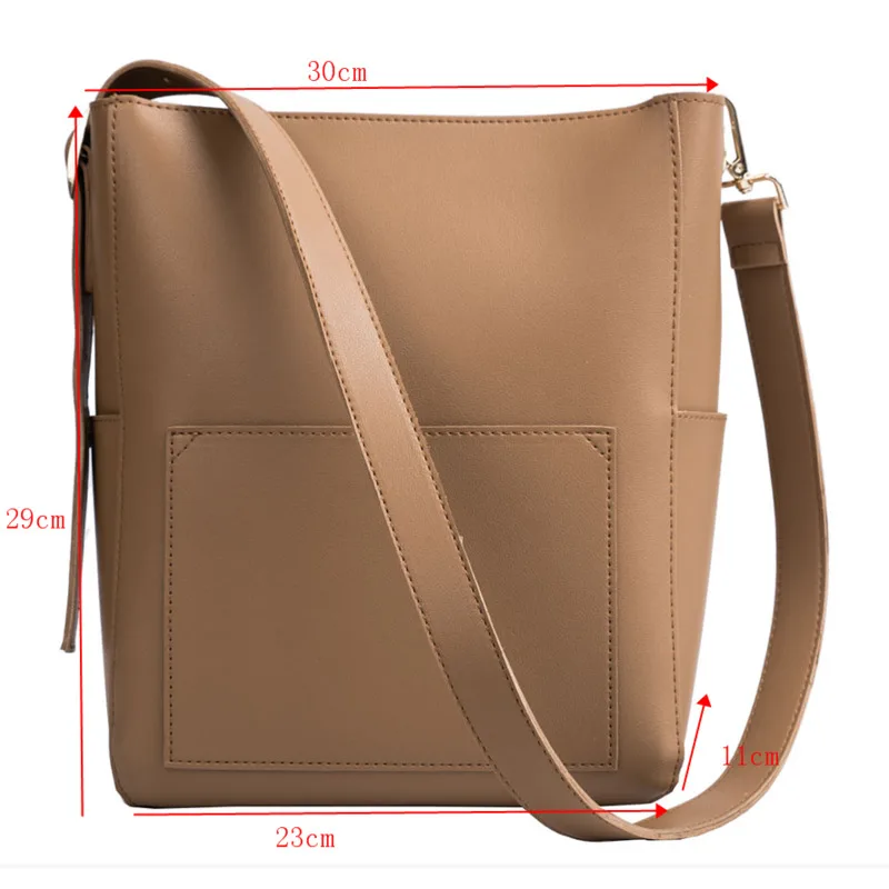 

[EAM] Women New Brief Composite Bag PU Leather Flap Personality All-match Crossbody Shoulder Bag Fashion Tide 2021 18A0053