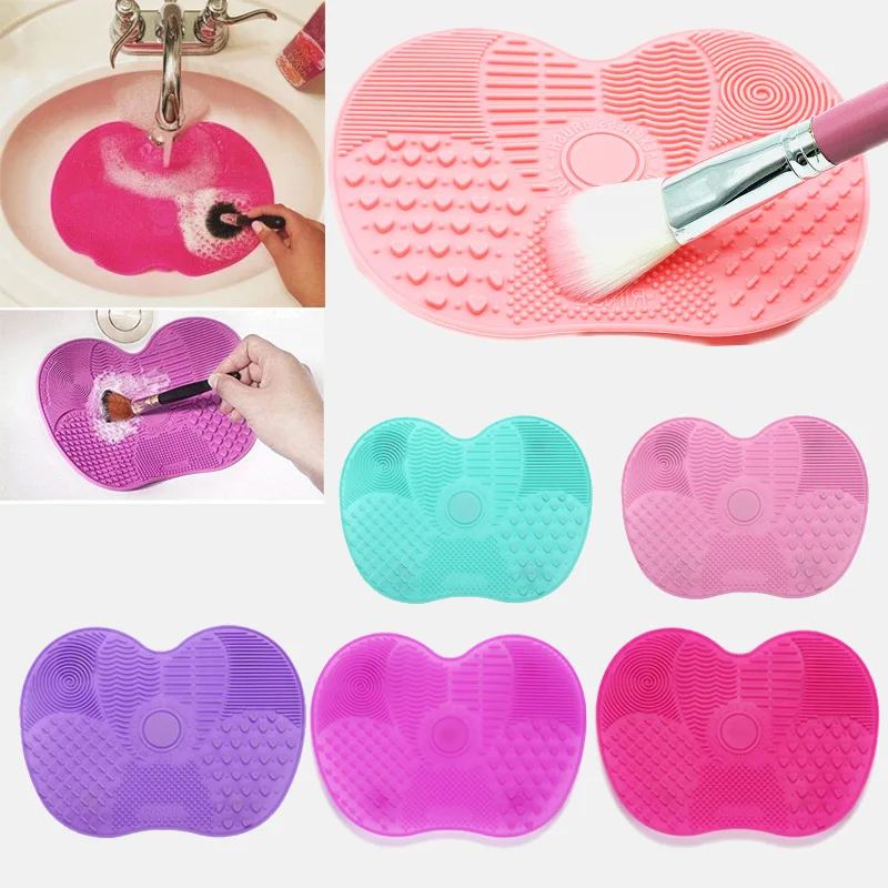 

Cosmetic Cleaner Mat ,sucker Silicone Makeup Brush Portable Cleaner Pad Washing Tool For Makeup Brushes Cosmetics