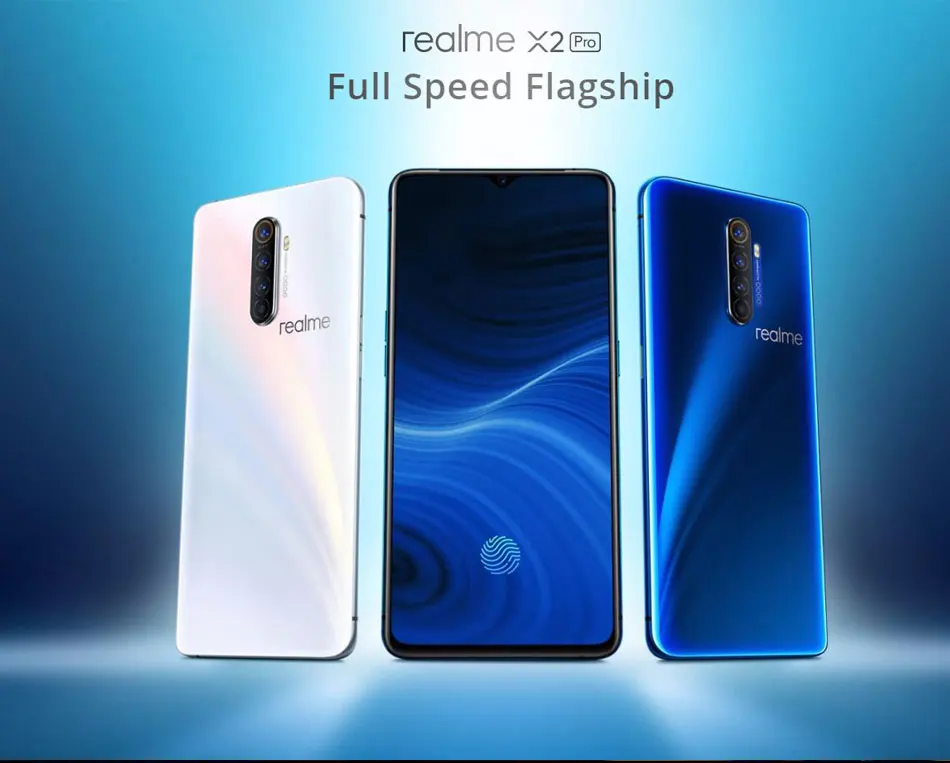 Мобильный телефон Realme X2 PRO, 64 мп, четыре камеры, 8 ГБ, 128 ГБ, 6,5 дюйма, Snapdragon 855+ 4000 мАч, VOOC, 50 Вт, быстрая зарядка, NFC, 4G телефон