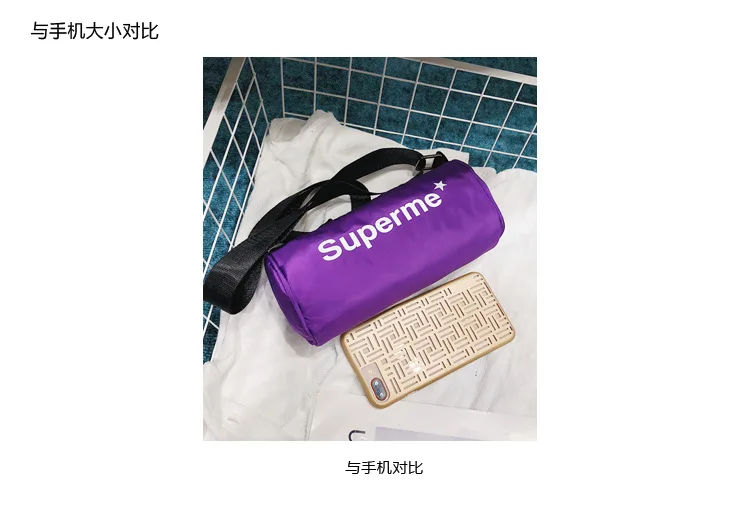 2019 Новое модное корейское платье оксфордская цилиндрическая сумка с буквами