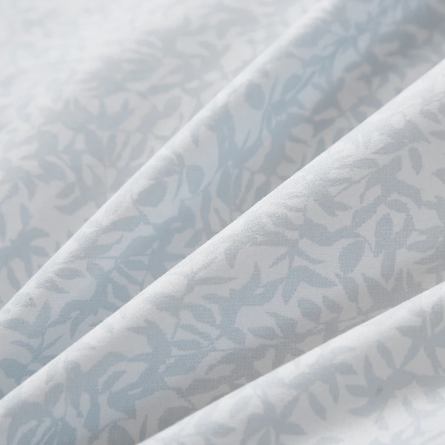 

Sky Blue 3D Printed Bedding Set Two Sided Light Flowers Duvet Cover Pillowcase Single Twin King Size 2/3pcs Soft Home Textile