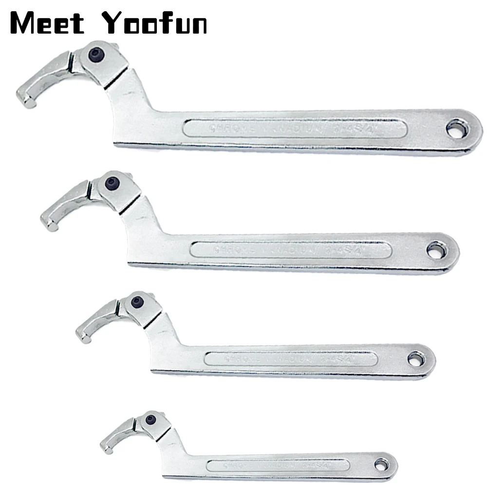 1 компл. Регулируемый тип C Крюк Гаечный ключ Квадратная головка Гайки Ключи Болты