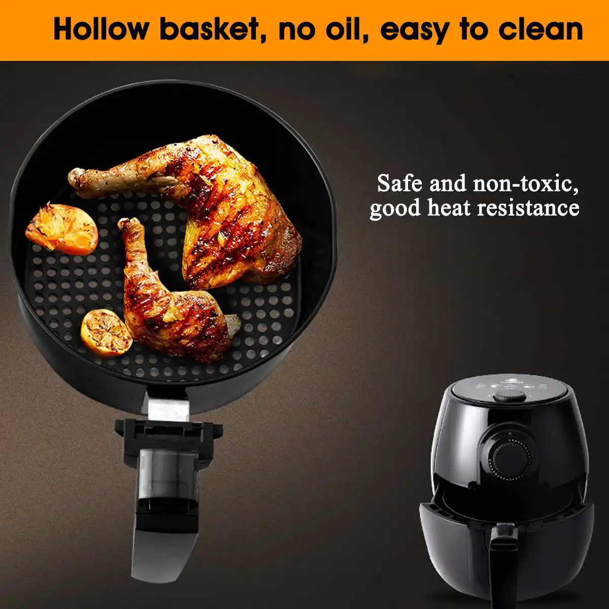 1200W 4L Health Fryer Cooker Smart Touch LCD Airfryer Pizza Oil free Air многофункциональная умная фритюрница