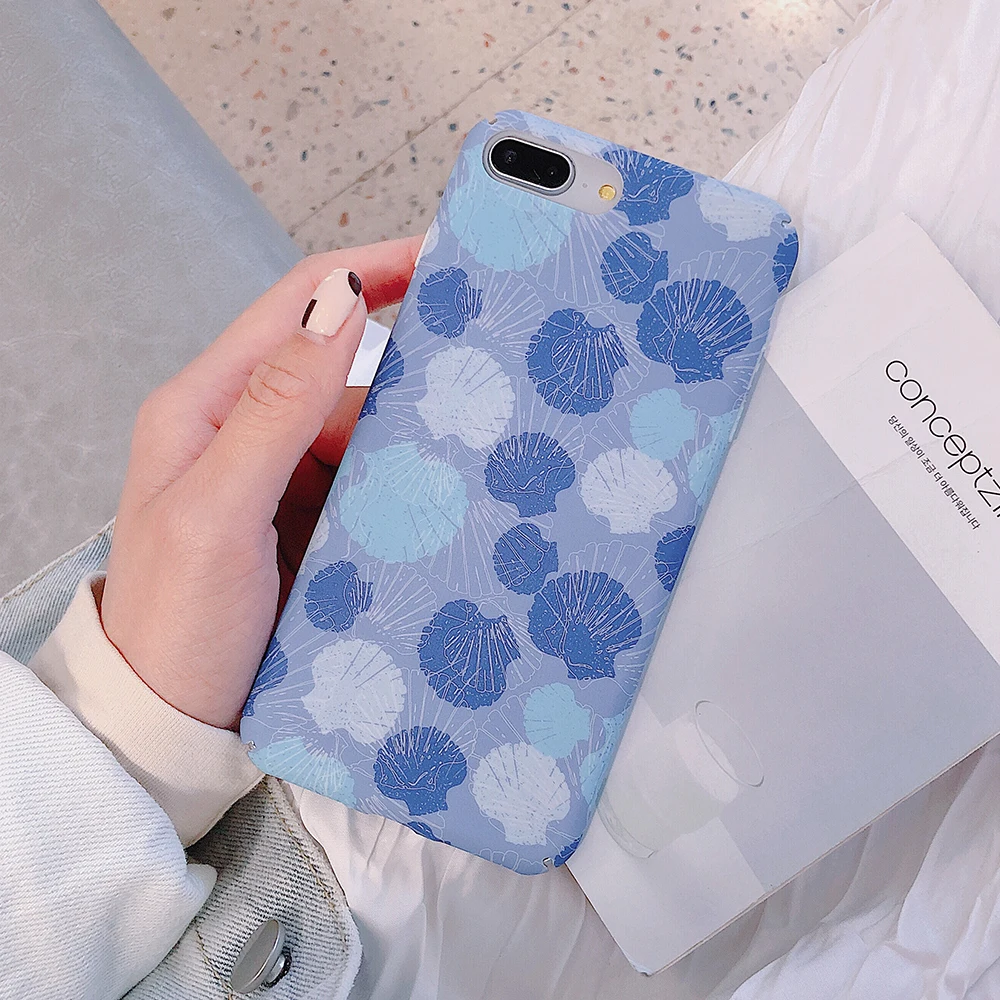 Чехол LOVECOM с синей акварелью для iPhone XR XS Max Матовый Жесткий чехол из поликарбоната