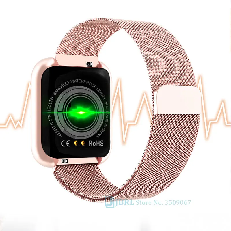 Новый роскошный Смарт браслет для мужчин и женщин смарт Android IOS фитнес трекер