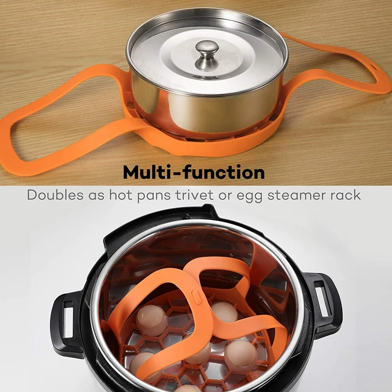 

Pressure Cooker Sling, Silicone Bakeware Sling Compatible with 6 Qt / 8Qt,Multi-Function Cookers Accessories