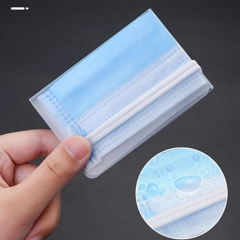 Foldable Mask Storage Clip Plastic Portable Bag Cute Box Maskeeper Organizer Container Case Keeper drop ship | Дом и сад