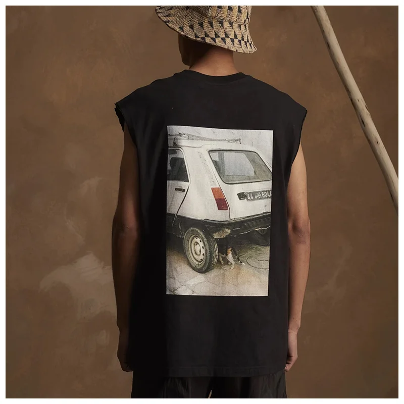 

Мужской и женский жилет song for the mute 1:1, Высококачественная Футболка с принтом, модная свободная футболка для пары