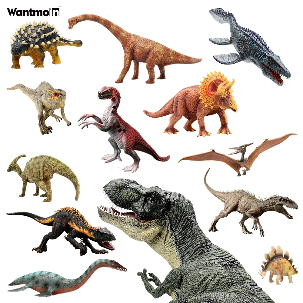 Фигурки динозавров/фигурки животных развивающий игровой набор включая T Rex Triceratops