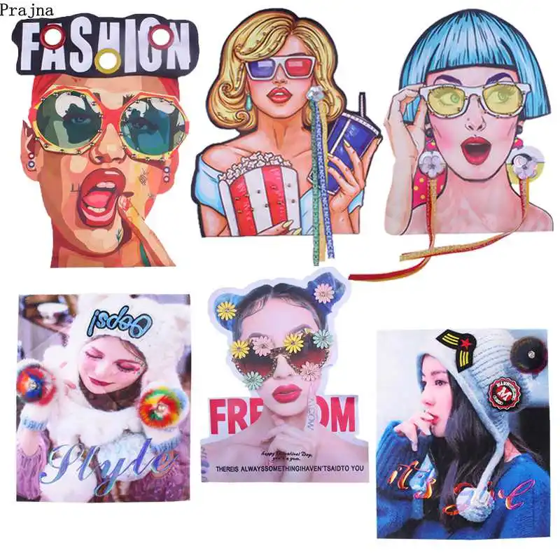 Prajna модные нашивки для девушек одежды аппликация сделай сам большие размеры в