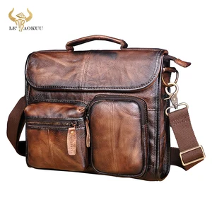 2020 original leather male designer casual messenger crossbody bag fashion tablet mochila satchel university school book bag 202 free global shipping