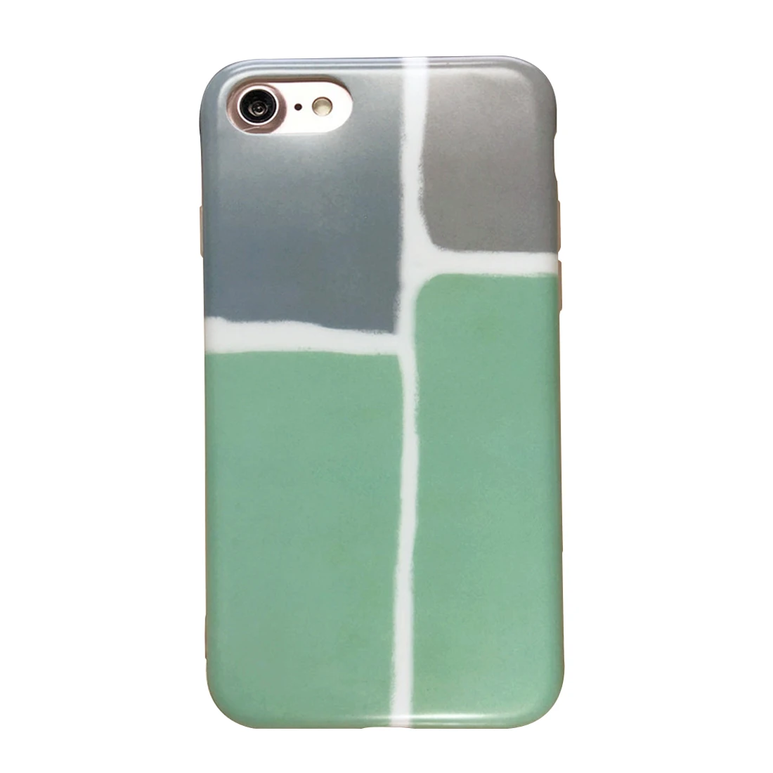 Тонкий мягкий гибкий мраморный чехол TPU с мраморным рисунком для iPhone 8 7 6 6S Plus X 5 5S SE