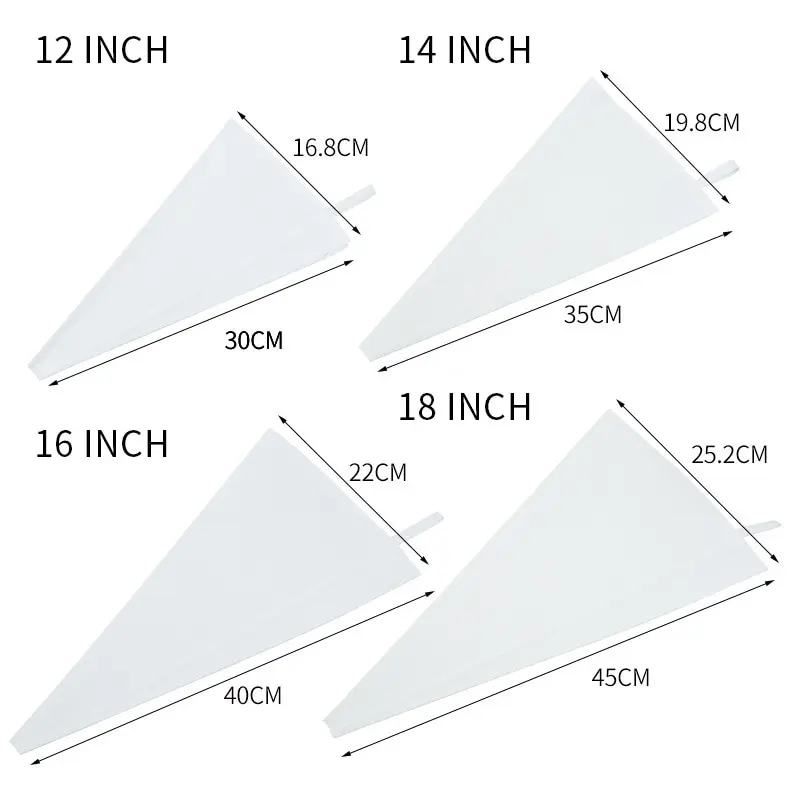 

100/200/300PCs Disposable Pastry Bags Cake Decoration Kitchen Icing Food Preparation Bags Cup Cake Piping Tools For Baking