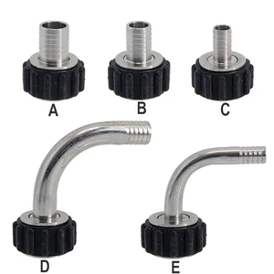 Быстроразъемные соединители Cool Touch, 12 дюйма, BSP 304, нержавеющая сталь, силиконовый захват, пищевой класс, уплотнительное кольцо, фитинг для насоса домашнего пивоварения