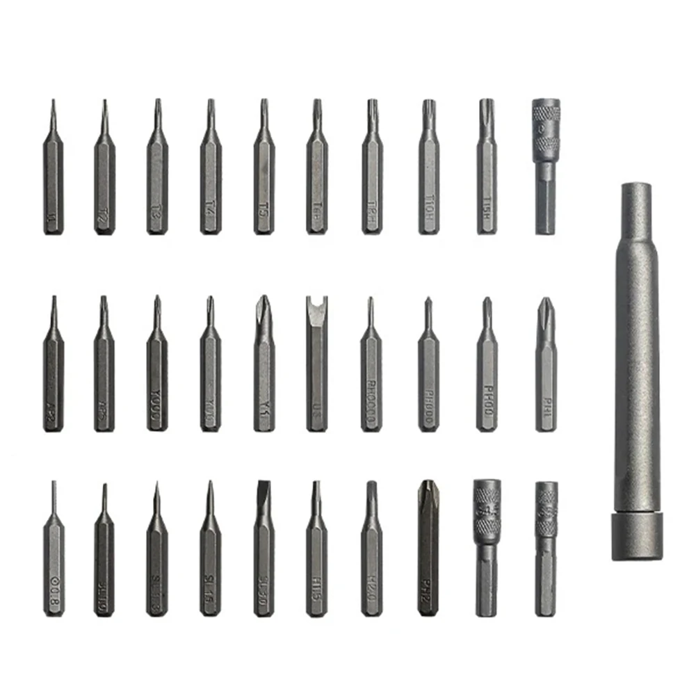 

31 In 1 Durable Repair Tool Home Clock Computer For Mobile Phone Electronics Magnetic With Storage Case Steel Screwdriver Set
