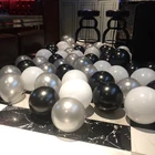 Воздушные шары из латекса, 102030 шт., разноцветные, жемчужно-черные, серебристые шары, украшения для свадьбы, дня рождения, детские игрушки, гелиевые шары