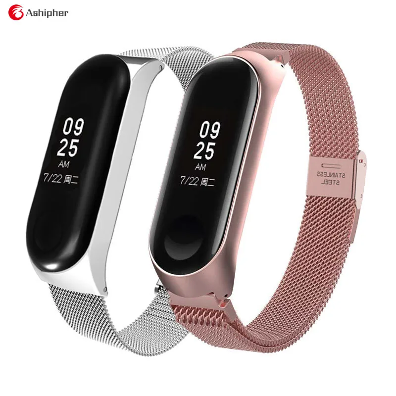 Смарт часы металлический браслет нержавеющая сталь ремешок на запястье для Xiaomi Mi