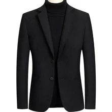 Chaqueta de moda para hombre, traje informal ajustado, para boda, fiesta de graduación, otoño, 2021 (3)