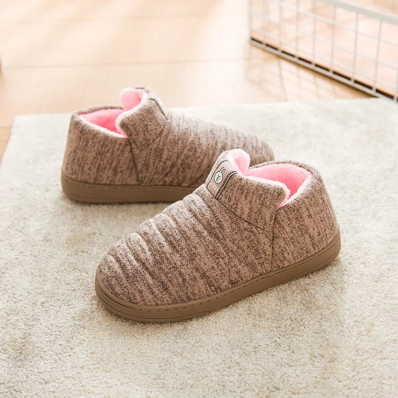 2019 г. модные женские зимние ботинки теплые ботильоны из толстого плюша на плоской