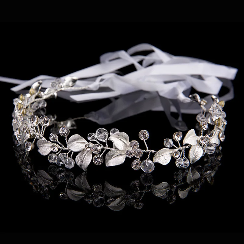 Bride's forehead rhinestone hair accessories studio shooting wedding hair band headdress bride dress accessories