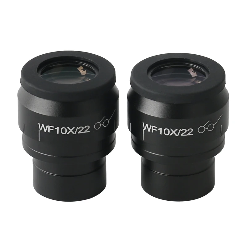 2 шт. WF10X WF15X WF20X WF25X WF30X широкополевой окуляр для бинокулярного тринокулярного