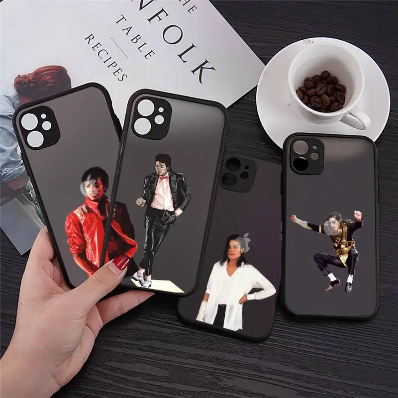 

Michael Jackson America singer dancer Phone Cases matte transparent For iphone 7 8 11 12 13 plus mini x xs xr pro max cover