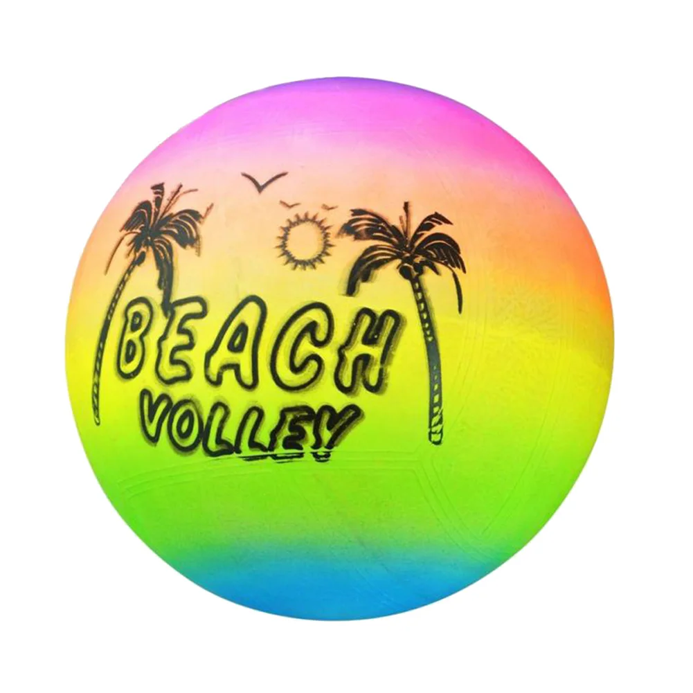 

Soft Volleyball Professional Summer Beach Park Inflatable Ball Rainbow Volleyball Game Kids Children Toy outdoor safe ball toys