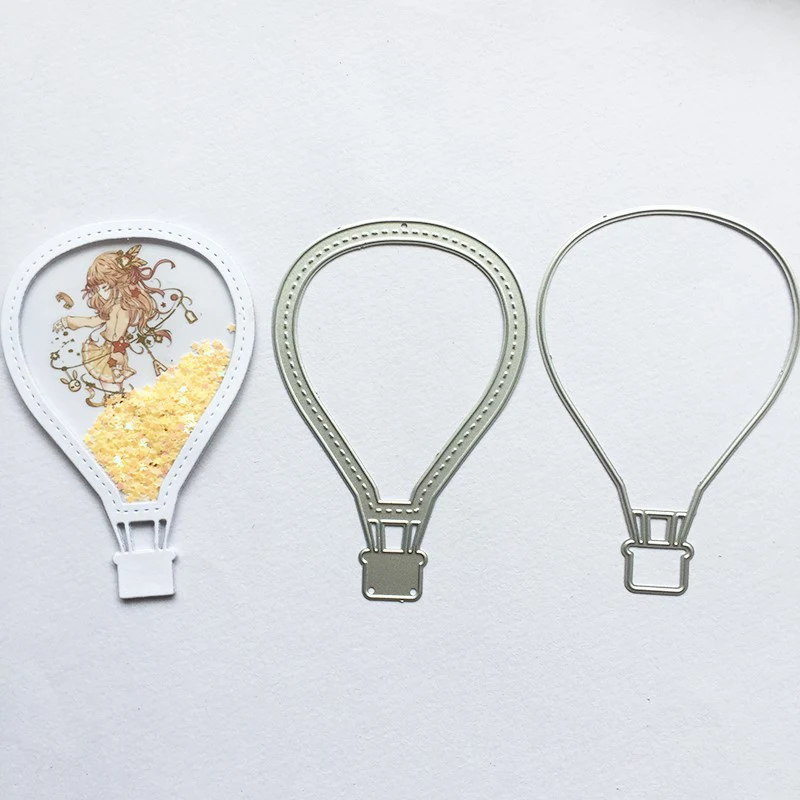 Форма для ножа с воздушным шаром металлическая резки серебряная форма ремесла